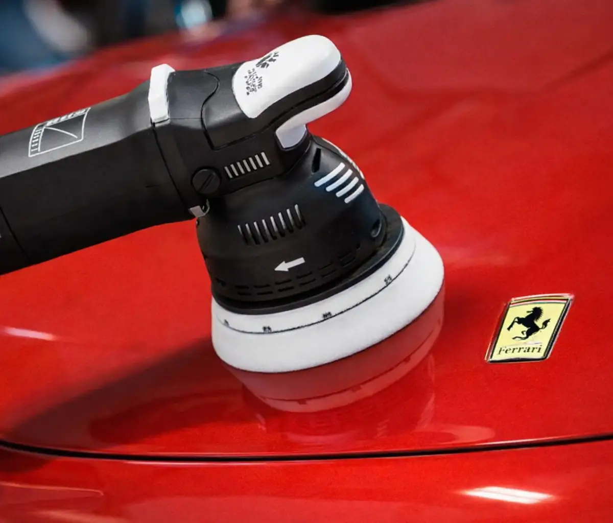 Exterior auto detailing result — deep gloss finish